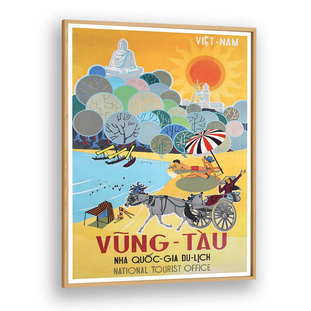 Vung-Tau, vintage travel posters showcasing vibrant colors and classic design, perfect for your wall art collection.
