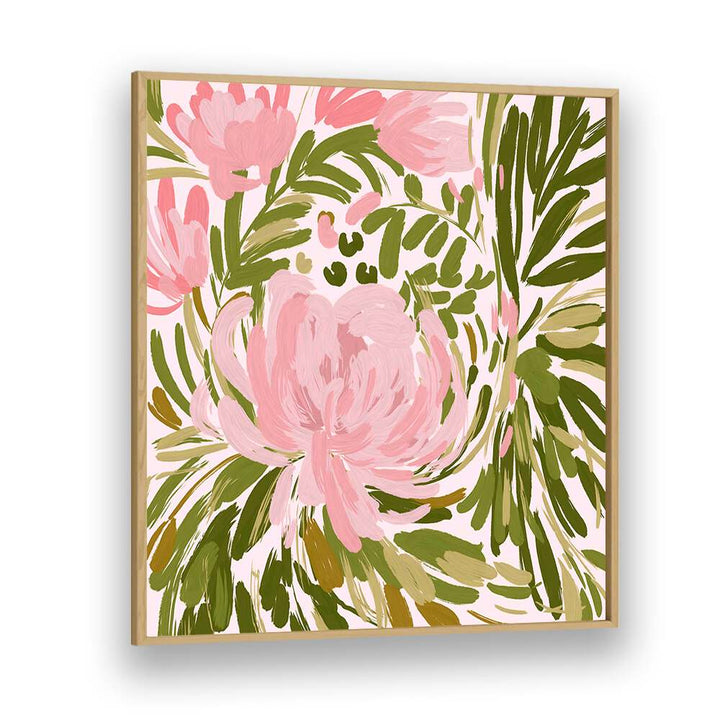 Vibrant pink florals in PROJECT ROSE, FLORAL FLOWER PAINTINGS, adding elegance to any space. Perfect for your decor.