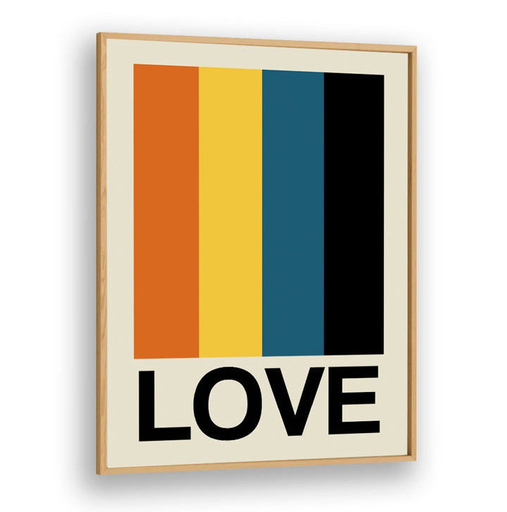 Vibrant RETRO STRIPE LOVE SUNDAZE, QUOTES poster featuring bold stripes, perfect for adding style to any space.