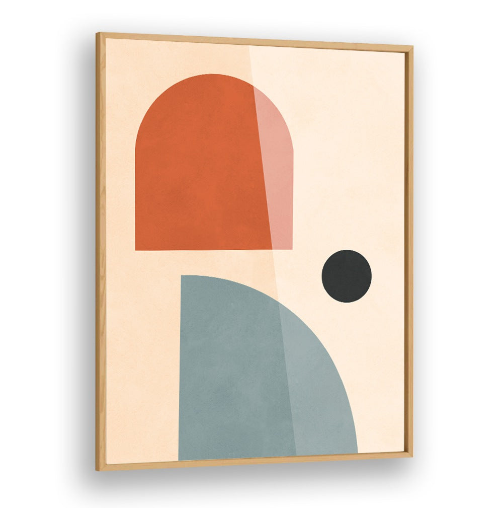 Colorful SEMICIRCLES I, BOHO ART PAINTINGS showcase modern design, perfect for enhancing any creative space.