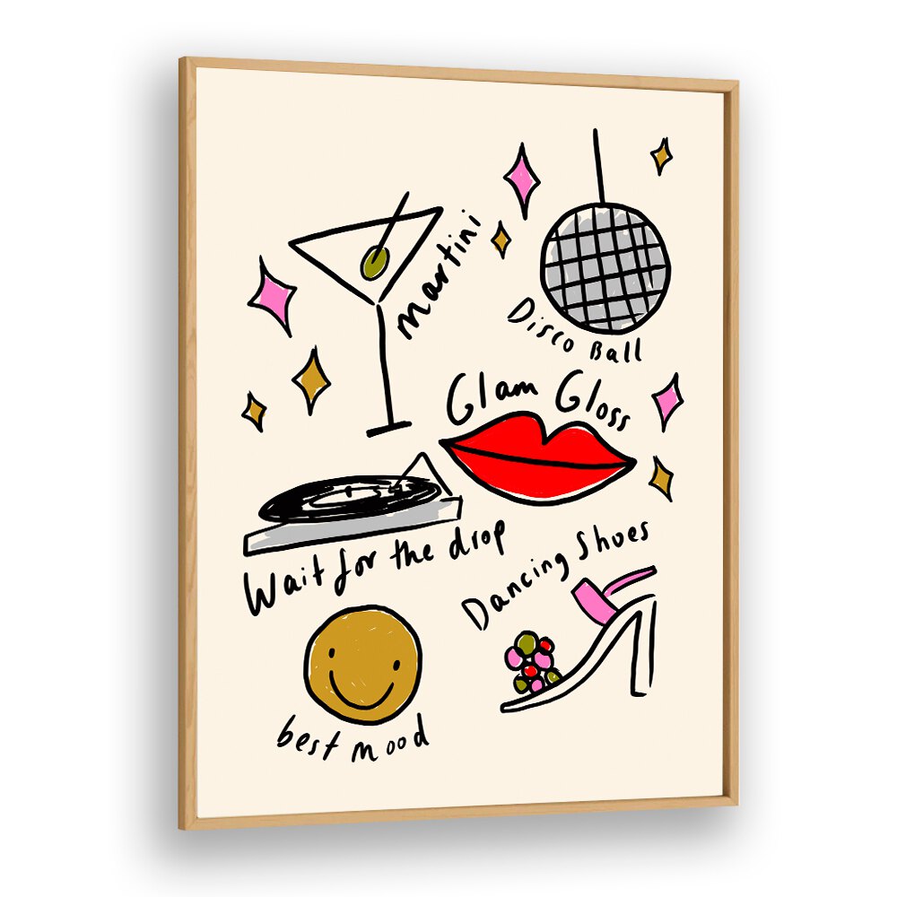 Add a pop of nostalgia to your decor with RETRO DISCO I, FASHION POSTERS featuring vibrant disco-themed illustrations.
