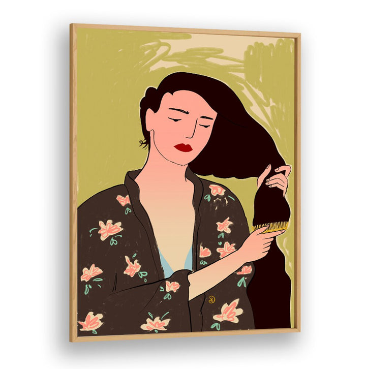 Vibrant art print showcasing a selfcare ritual, enhancing positivity and creativity in your space.