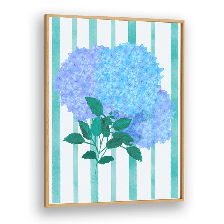Stunning BLUE HYDRANGEA, FLORAL FLOWER PAINTINGS, showcasing vibrant blooms, perfect for enhancing any tranquil space.