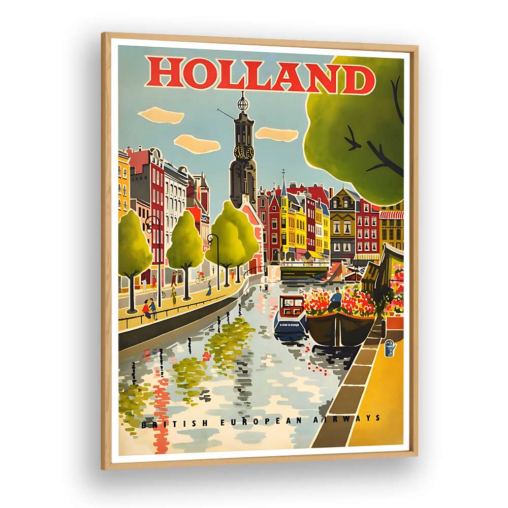HOLLAND I, VINTAGE TRAVEL POSTERS showcase vibrant Dutch scenery, perfect for adding charm to any space.