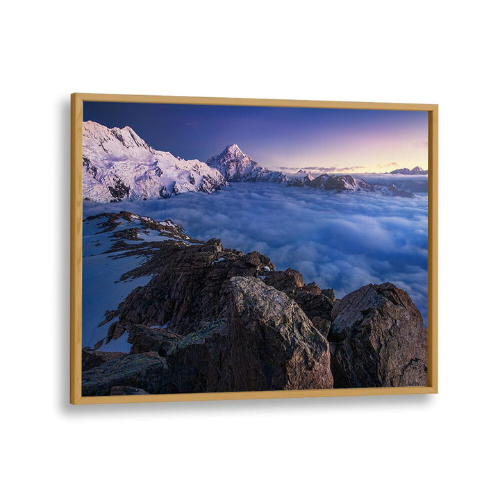 Stunning landscape capturing majestic peaks above the clouds, ideal for "ABOVE THE CLOUDS, PHOTOGRAPHY PRINTS."