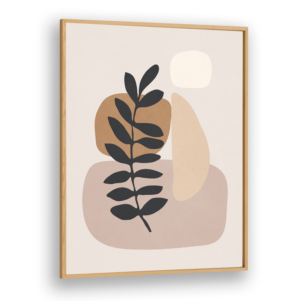 Abstract Minimal Plant, Boho Art Paintings featuring earthy tones and minimalist design, perfect for artistic home decor.