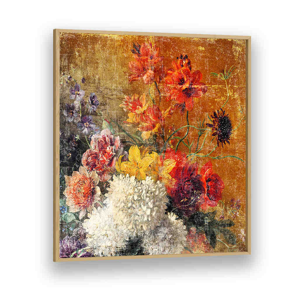 ART DISTRESSED  , FLORAL FLOWER PAINTINGS