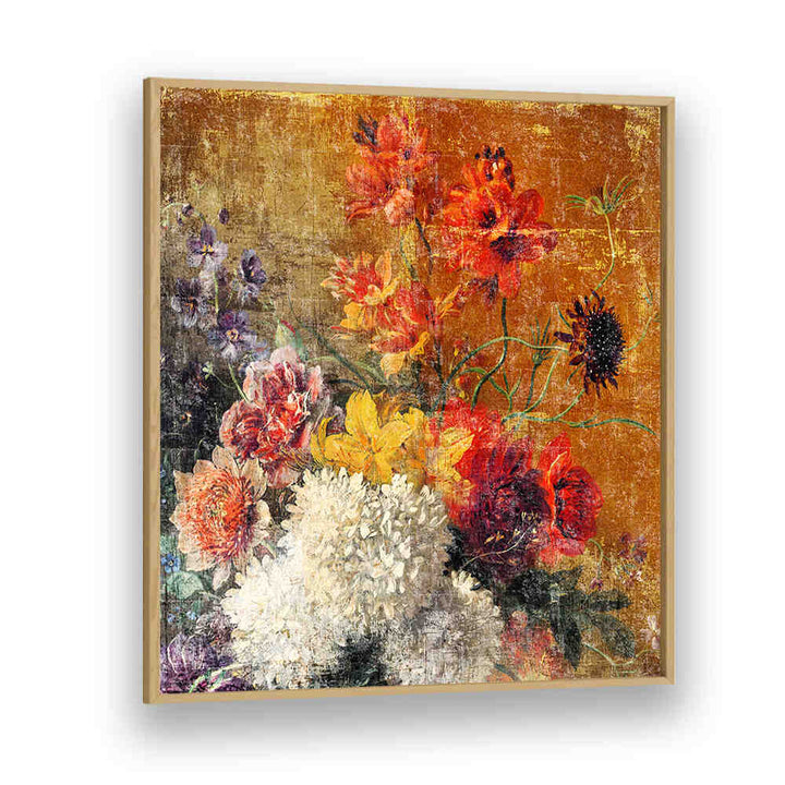 ART DISTRESSED  , FLORAL FLOWER PAINTINGS