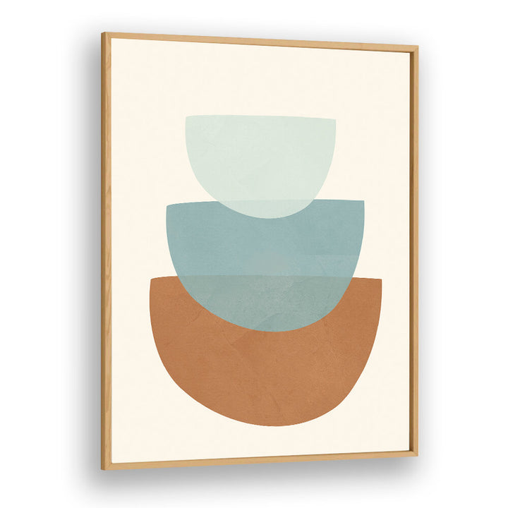 AZZURRO SHAPES I , BOHO ART PAINTINGS