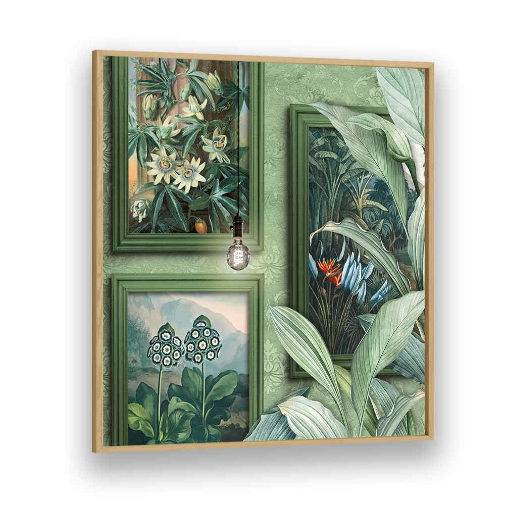 BOTANICAL WOODS , FLORAL FLOWER PAINTINGS