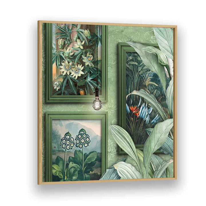 BOTANICAL WOODS , FLORAL FLOWER PAINTINGS
