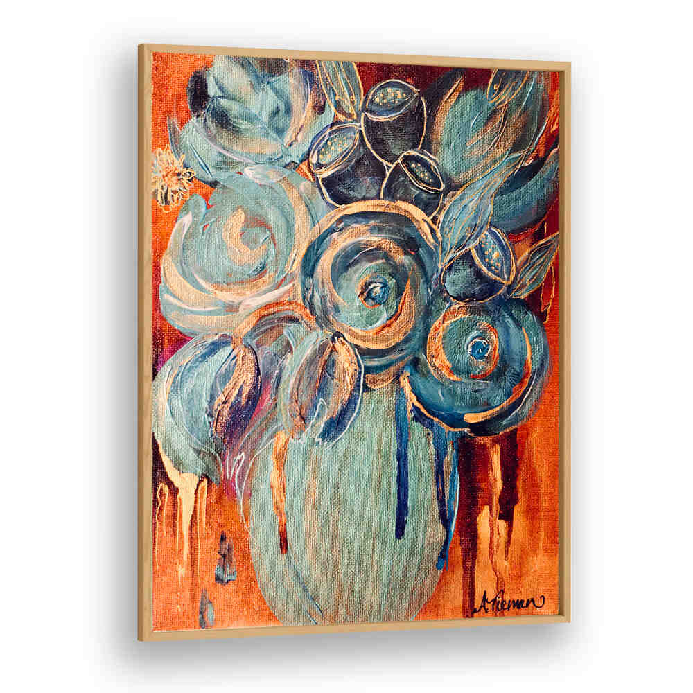 Vibrant CARIBBEAN BLOOMS, FLORAL FLOWER PAINTINGS enhance your space with elegant floral artistry and rich colors.