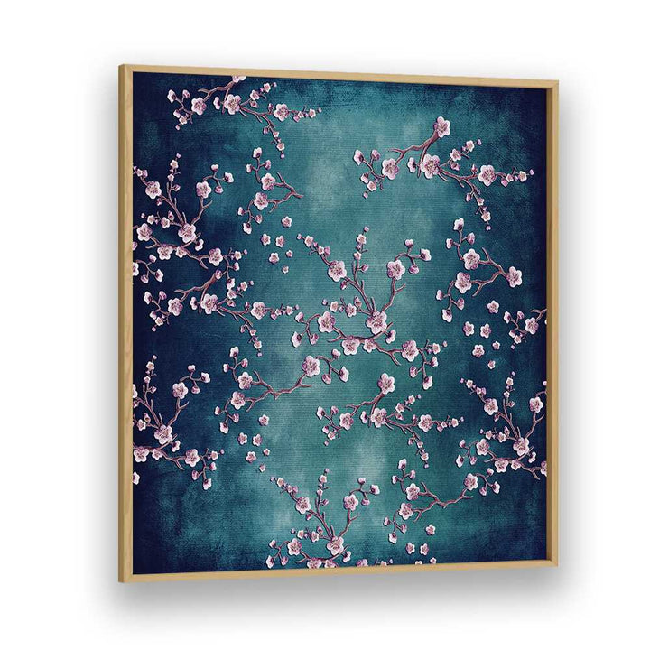Cherry Blossom Dream, Floral Flower Paintings showcase delicate blossoms on a vibrant background, perfect for any space.