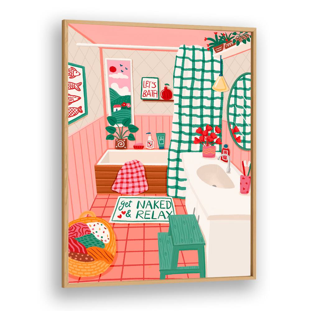 COZY BATHROOM OASIS , FASHION POSTERS