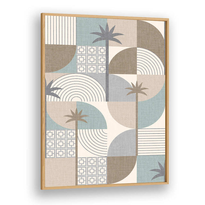 DESERT SHAPES AND PALMS SAND , BOHO ART PAINTINGS
