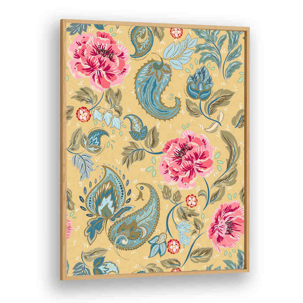 Vibrant PAISLEY I, PATTERN ART PRINTS featuring intricate floral designs, perfect for enhancing your decor.