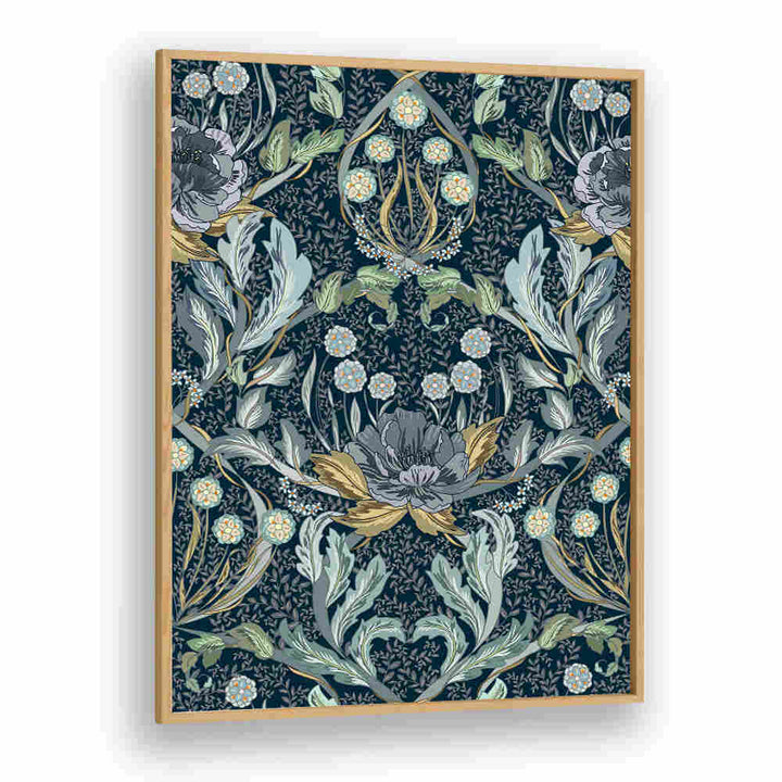 Elegant FLORAL BLUE PATTERN, PATTERN ART PRINTS bring bohemian charm, perfect for transforming any space.