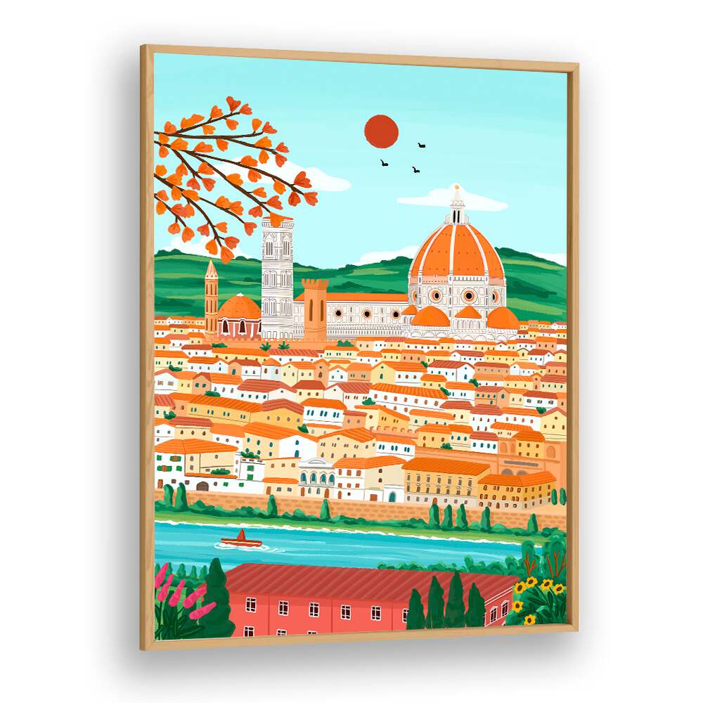 FLORENCE CITYSCAPE , TRAVEL POSTERS