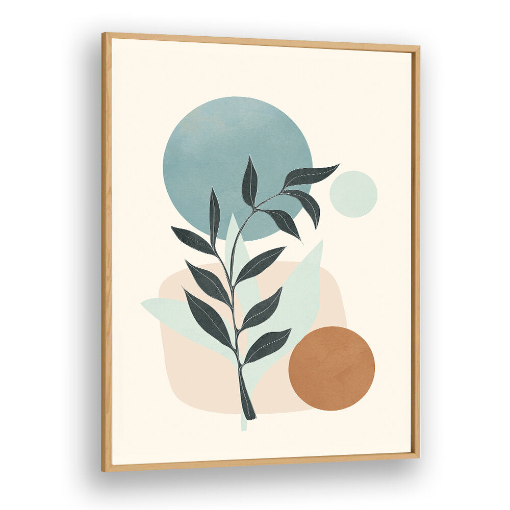 LEAFY GEOMETRY , BOHO ART PAINTINGS