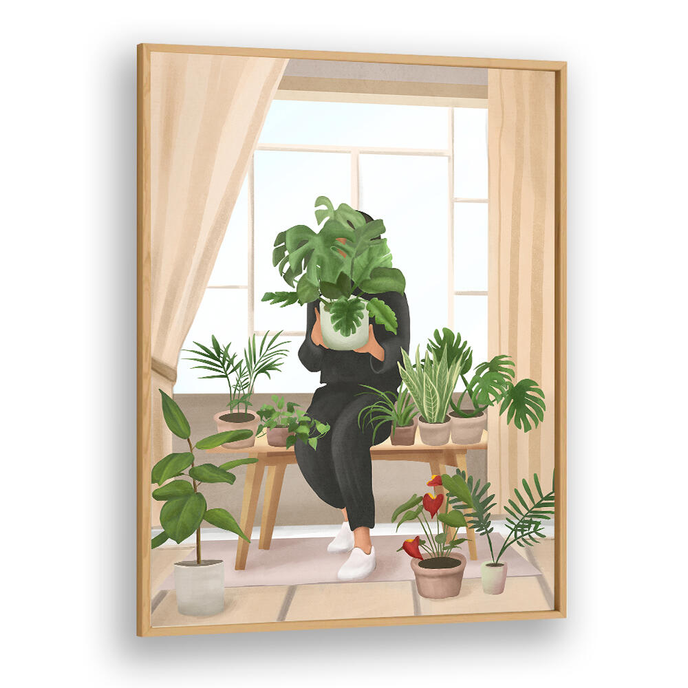 MY LITTLE GARDEN II , BOHO ART PAINTINGS