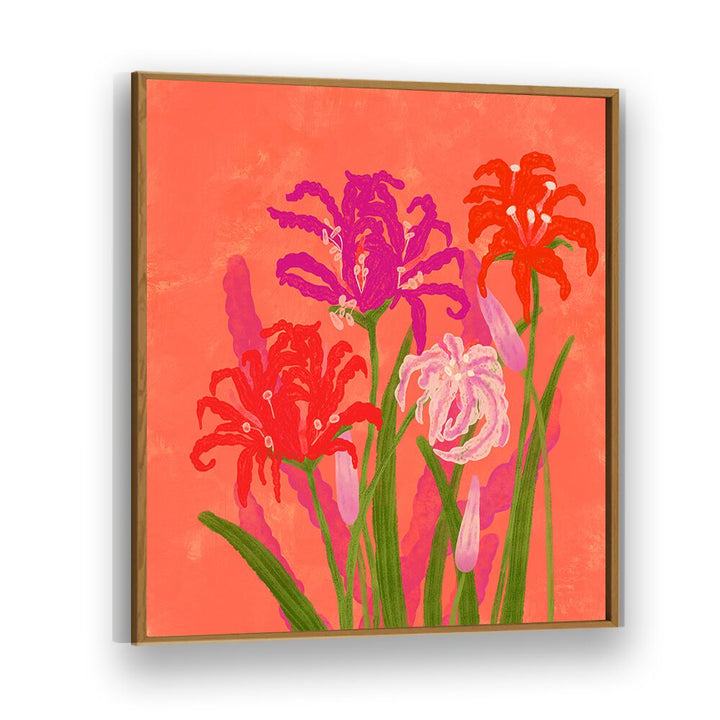 Vibrant RADIANT NERINES FLOWERS, FLORAL FLOWER PAINTINGS add elegance to any space with their stunning colors.