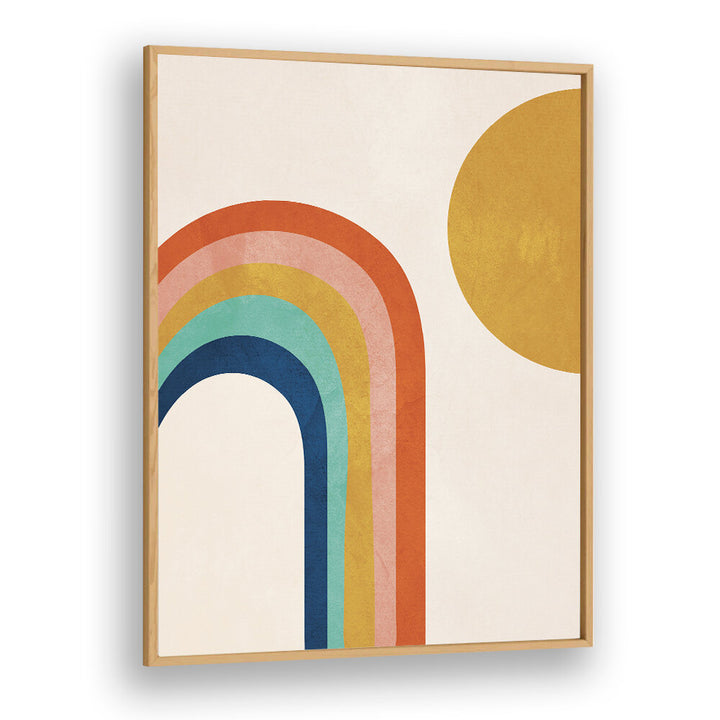 RETRO RAINBOW SUN , BOHO ART PAINTINGS