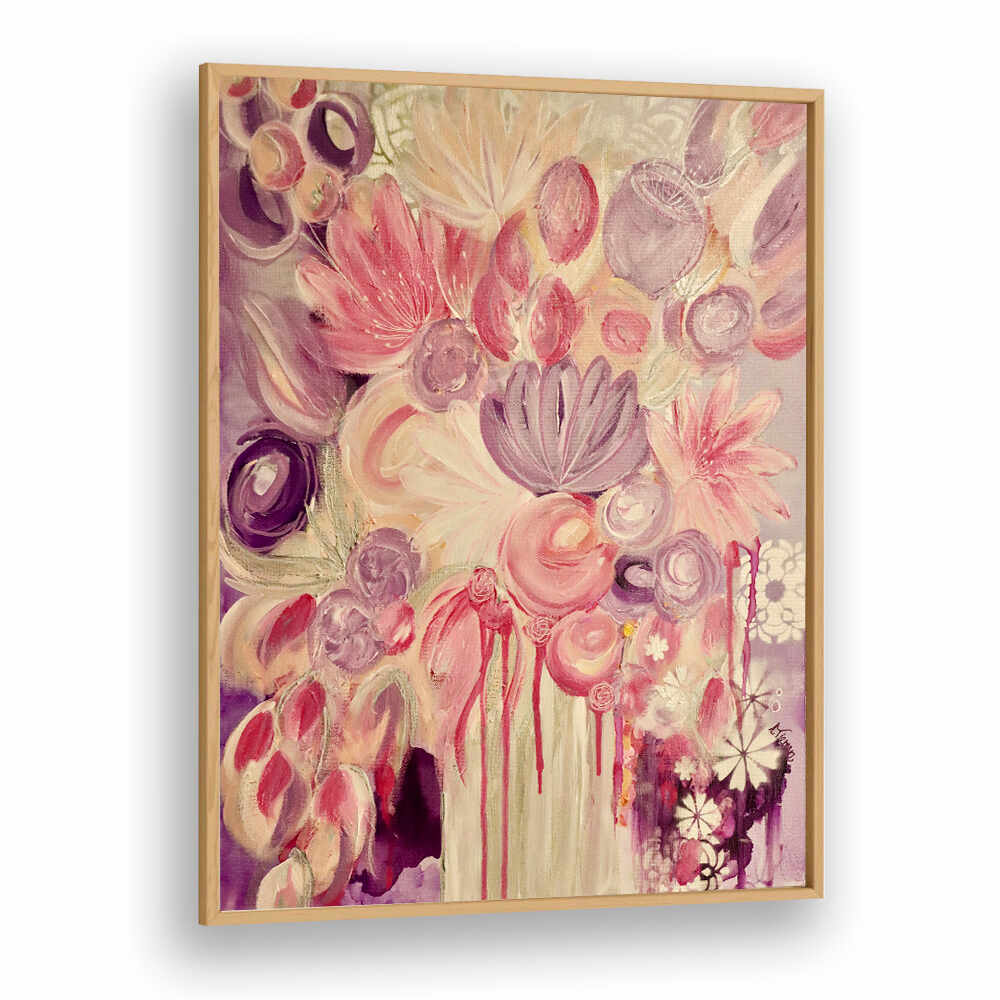 Brighten your decor with EVERLASTING LOVE, FLORAL FLOWER PAINTINGS featuring vibrant, abstract floral designs.