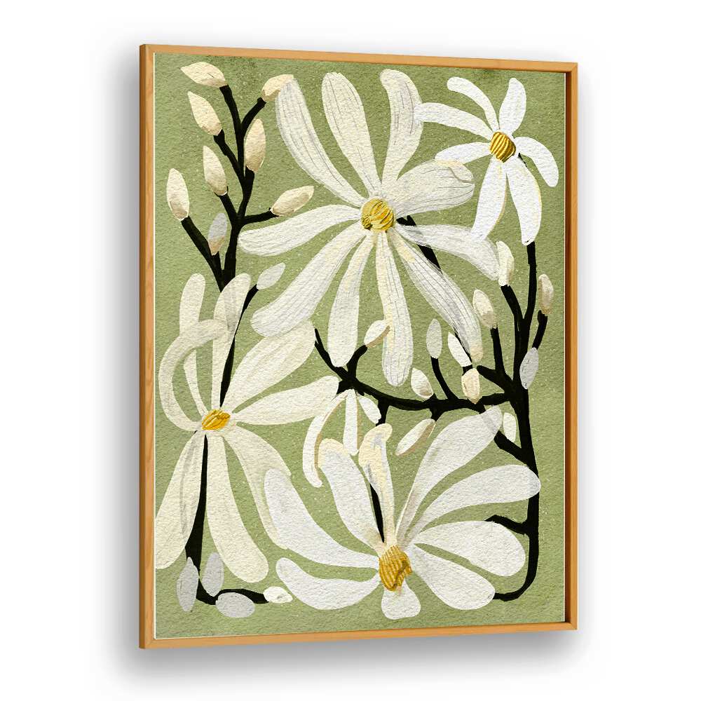 Delicate Star Magnoli floral flower paintings showcase beautiful magnolia blossoms, enhancing your home decor.