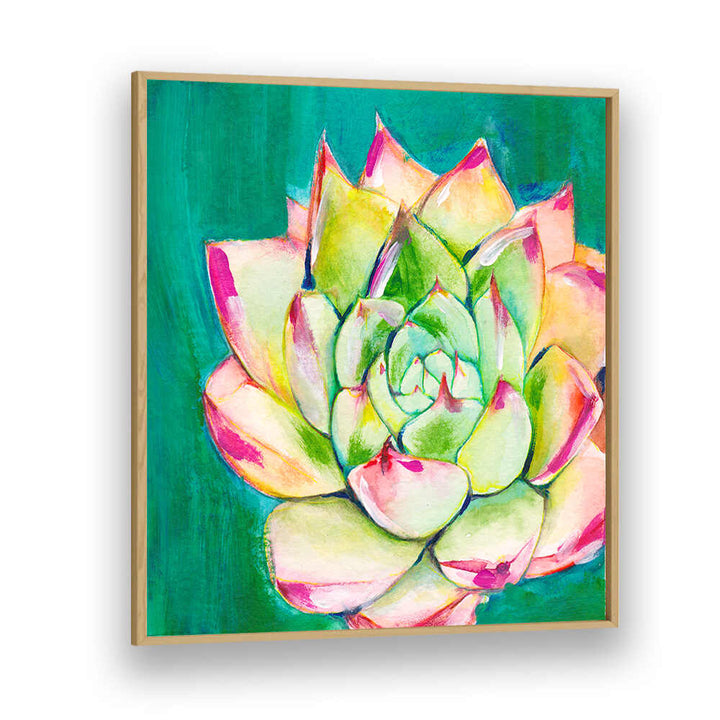SUCCULENT I LARGE , FLORAL FLOWER PAINTINGS