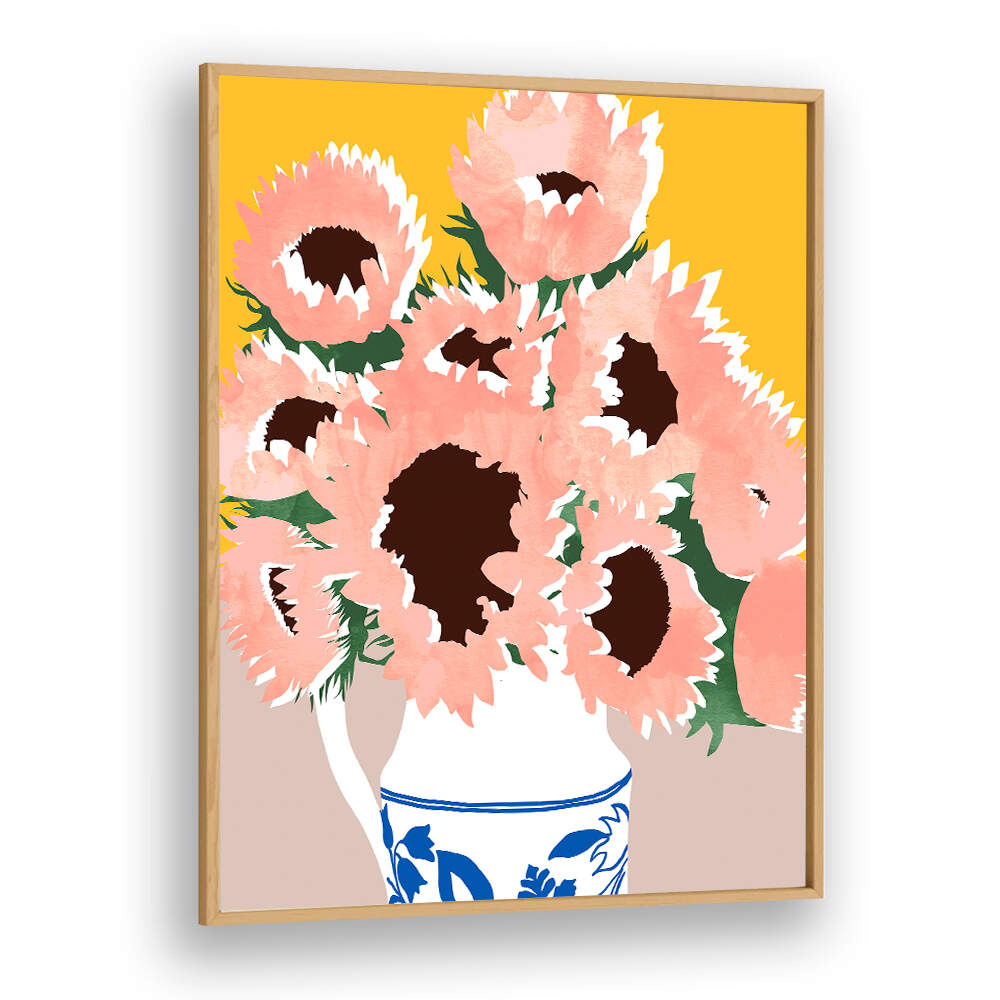 SUNSHINE ON A CLOUDY DAY , FLORAL FLOWER PAINTINGS