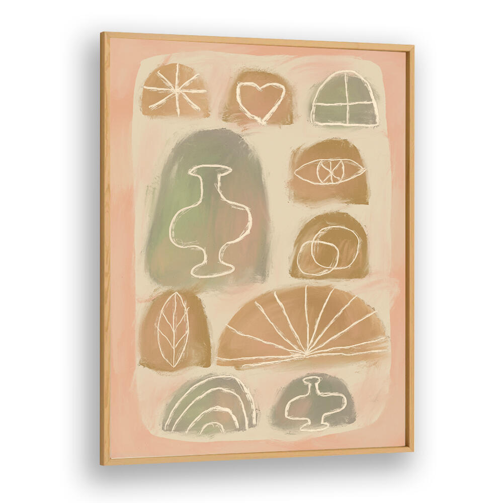 VASE LOVE , BOHO ART PAINTINGS