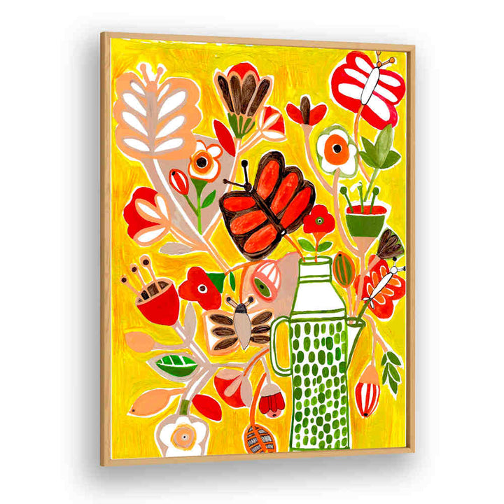 FLOWERS AND BUTTERFLIES , FLORAL FLOWER PAINTINGS