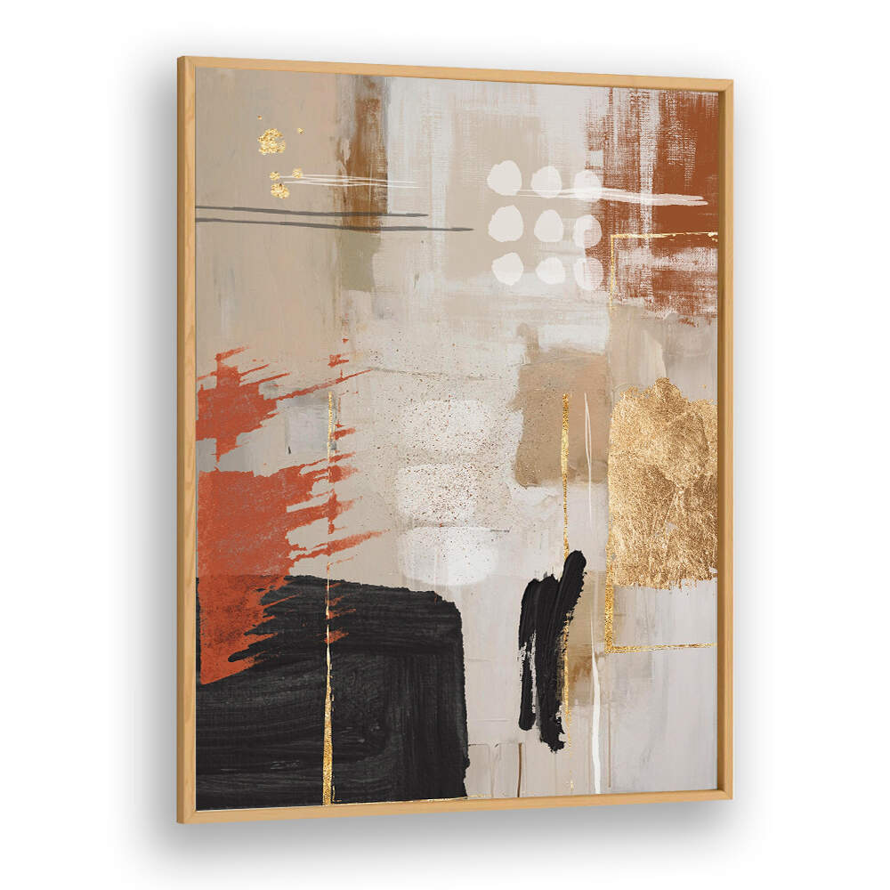 TERRACOTTA CHAOS I , BOHO ART PAINTINGS