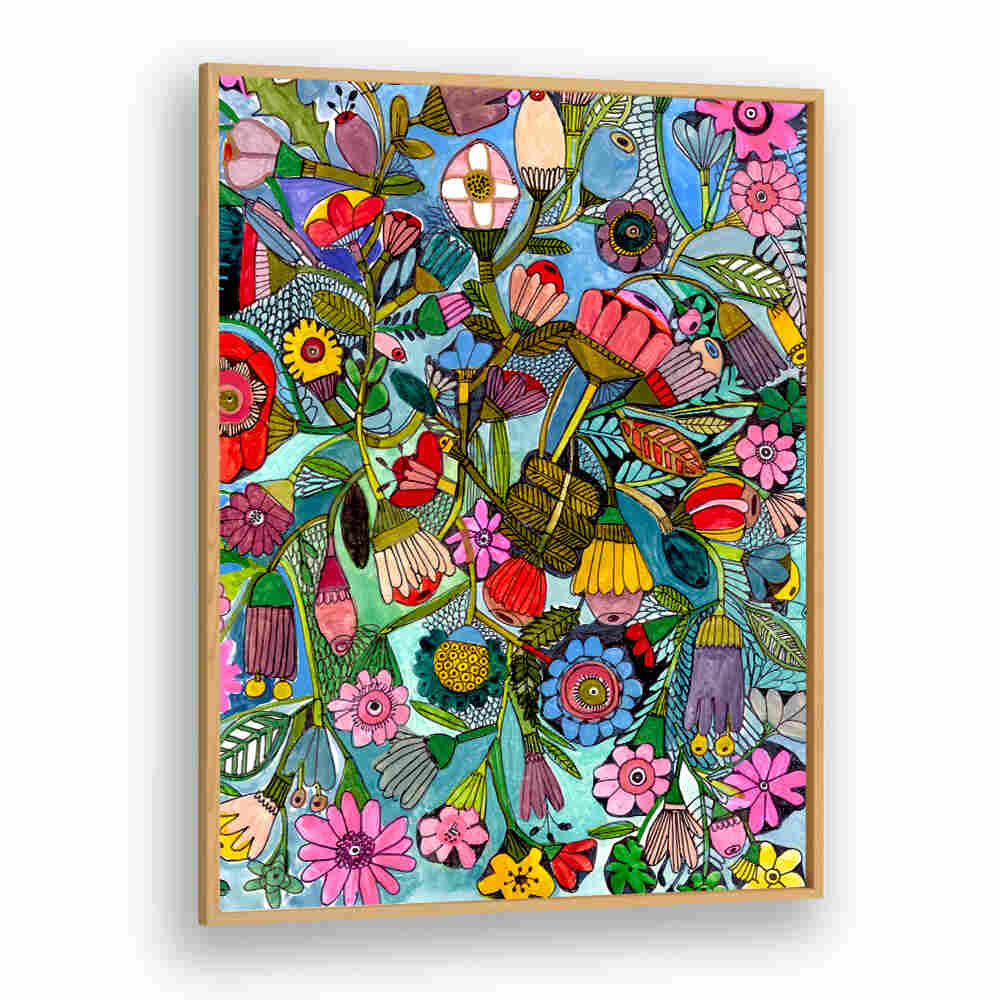 BLUEFLORAL , FLORAL FLOWER PAINTINGS