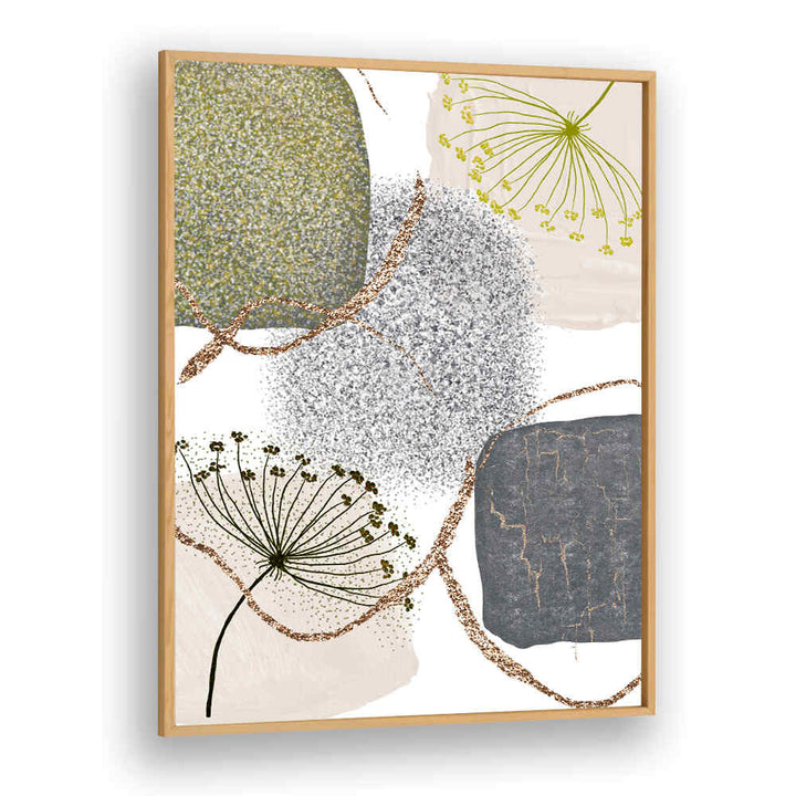 GREEN GREY I , BOHO ART PAINTINGS