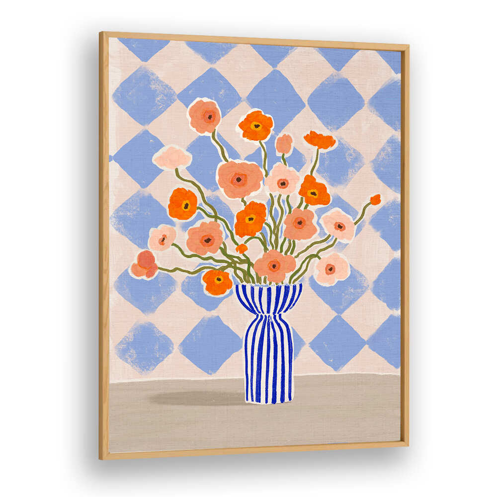 PAINTERLY POPPIES , FLORAL FLOWER PAINTINGS