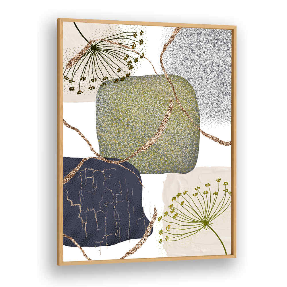 GREEN GREY II , BOHO ART PAINTINGS