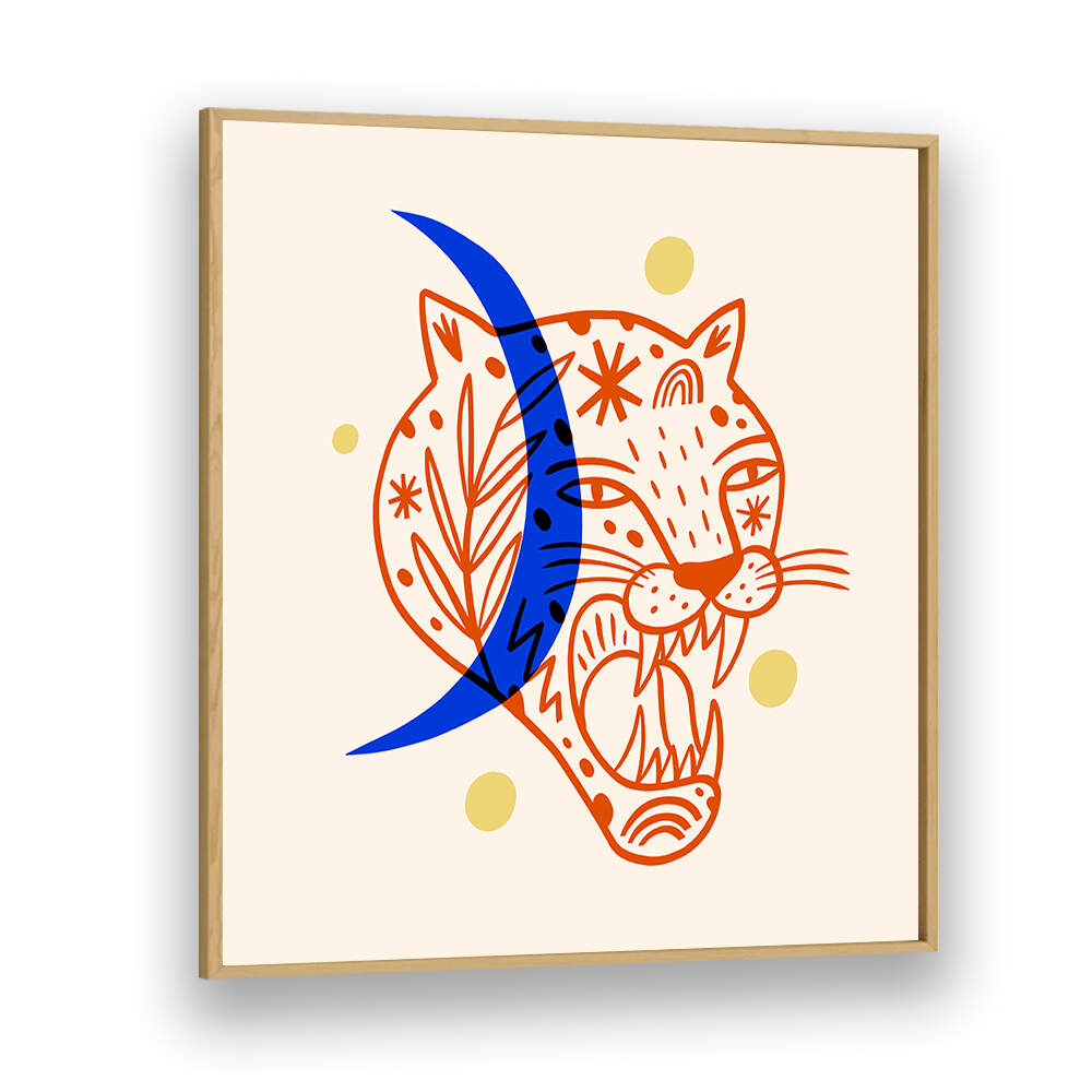 BOHO TIGER II , BOHO ART PAINTINGS