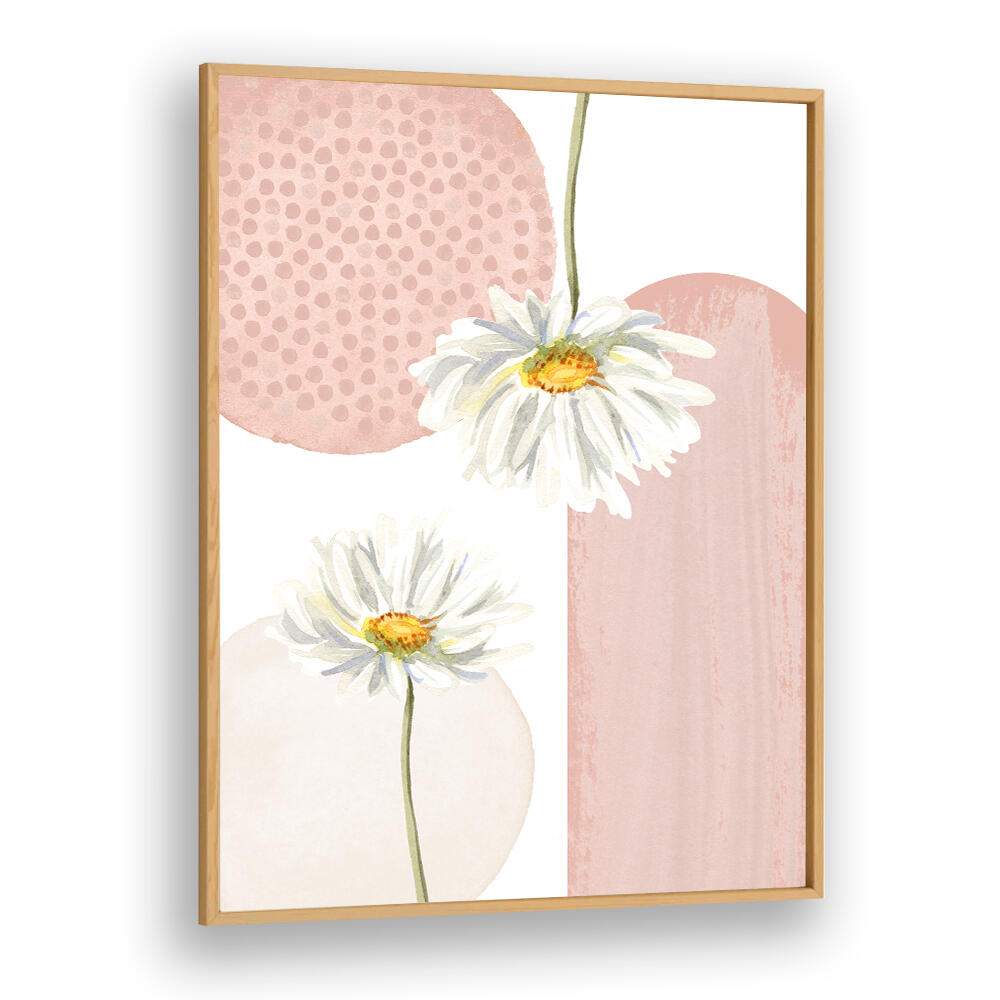 DAISY PINKS III , BOHO ART PAINTINGS
