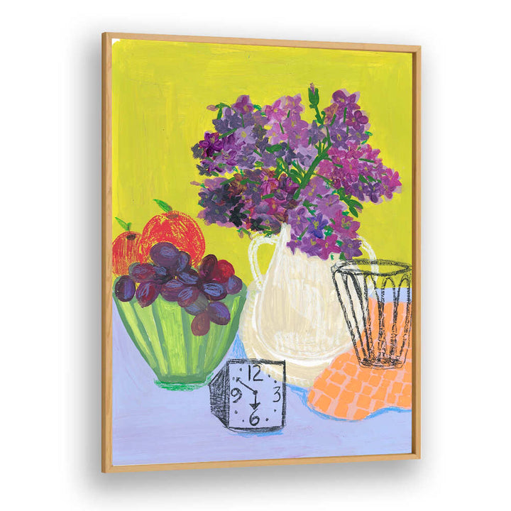 IT WAS TIME FOR LILACS , FLORAL FLOWER PAINTINGS
