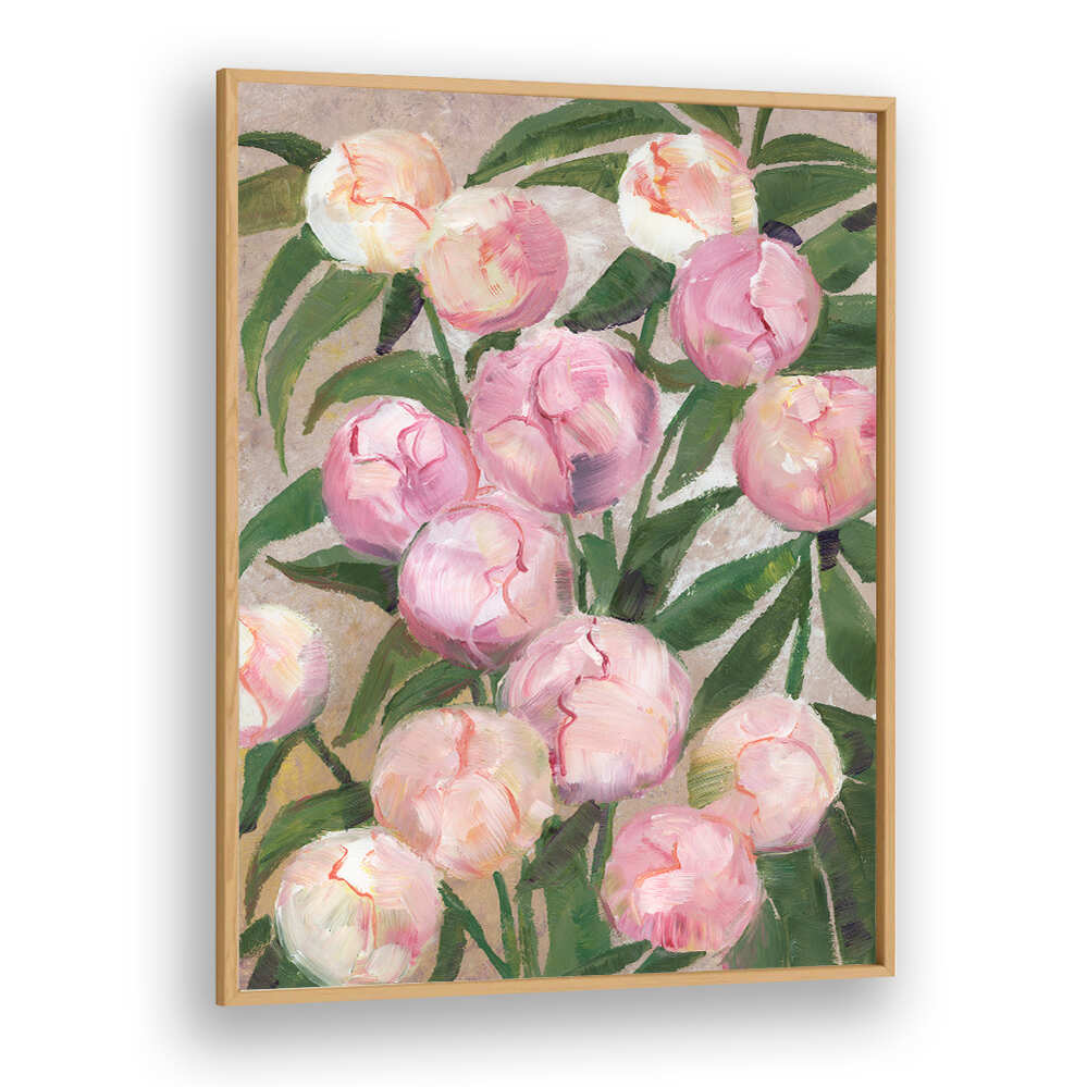 VALENTY PAINTERLY PEONIES , FLORAL FLOWER PAINTINGS