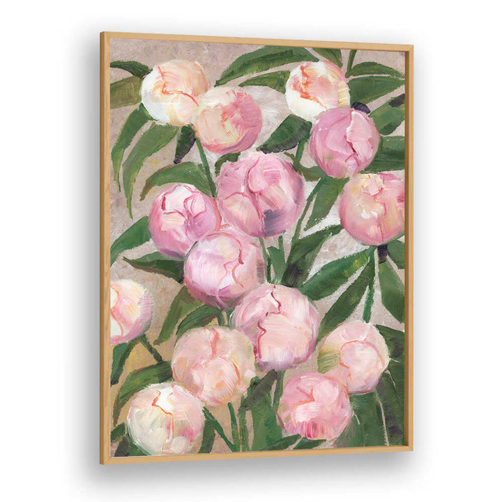 VALENTY PAINTERLY PEONIES , FLORAL FLOWER PAINTINGS