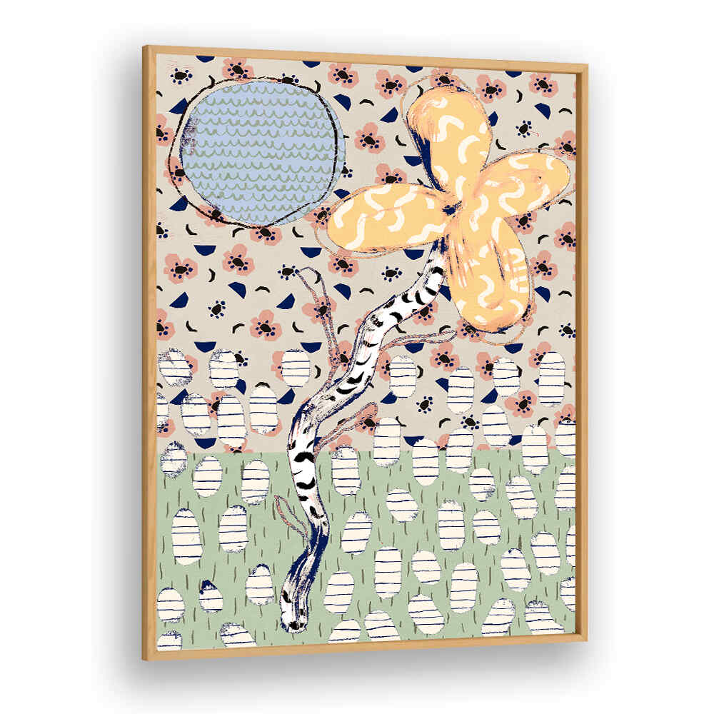 PATTERN PLAY XII , FLORAL FLOWER PAINTINGS