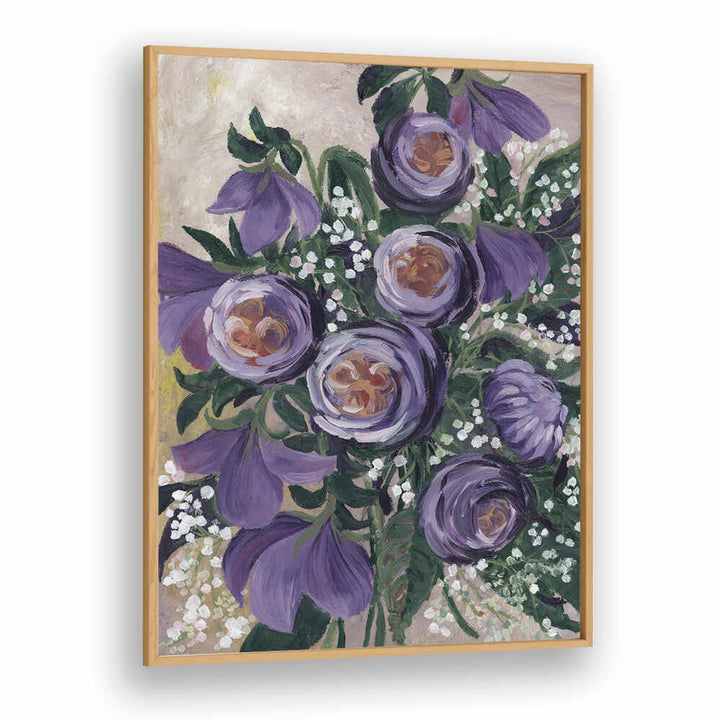 AALIYAH PAINTERLY ENGLISH ROSES , FLORAL FLOWER PAINTINGS