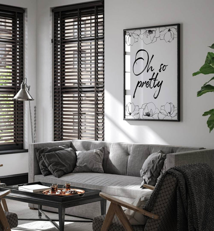 Elevate your decor with the elegant OH SO PRETTY, FASHION POSTERS featuring chic design by Martina.