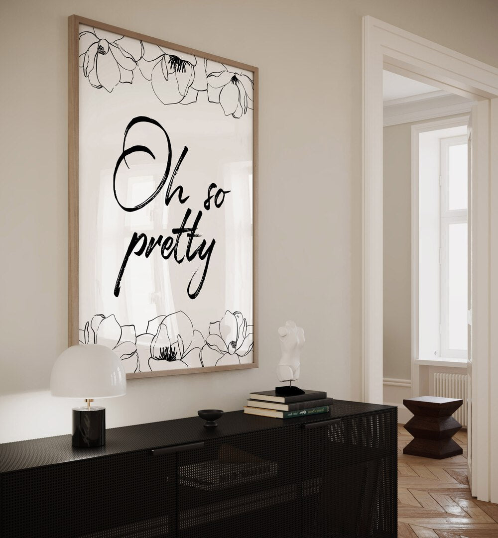 Elegant "OH SO PRETTY, FASHION POSTERS" artwork by Martina, perfect for transforming your home decor with style.