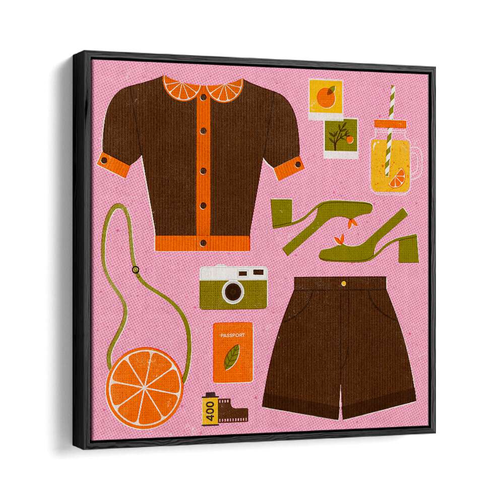 Stylish ORANGE, FASHION POSTERS featuring vibrant art by Julia Leister, perfect for enhancing any modern space.