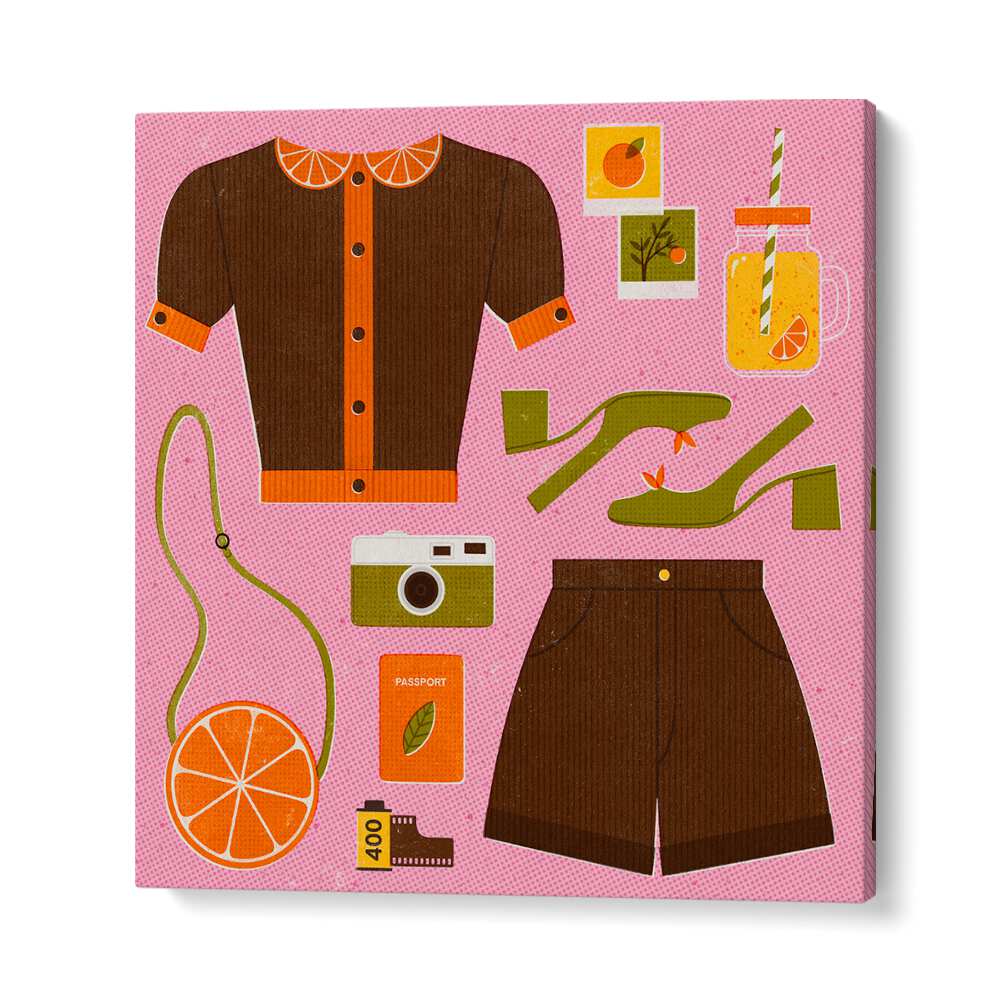 Bright and playful ORANGE, FASHION POSTERS by Julia Leister, perfect for transforming your living space with style.