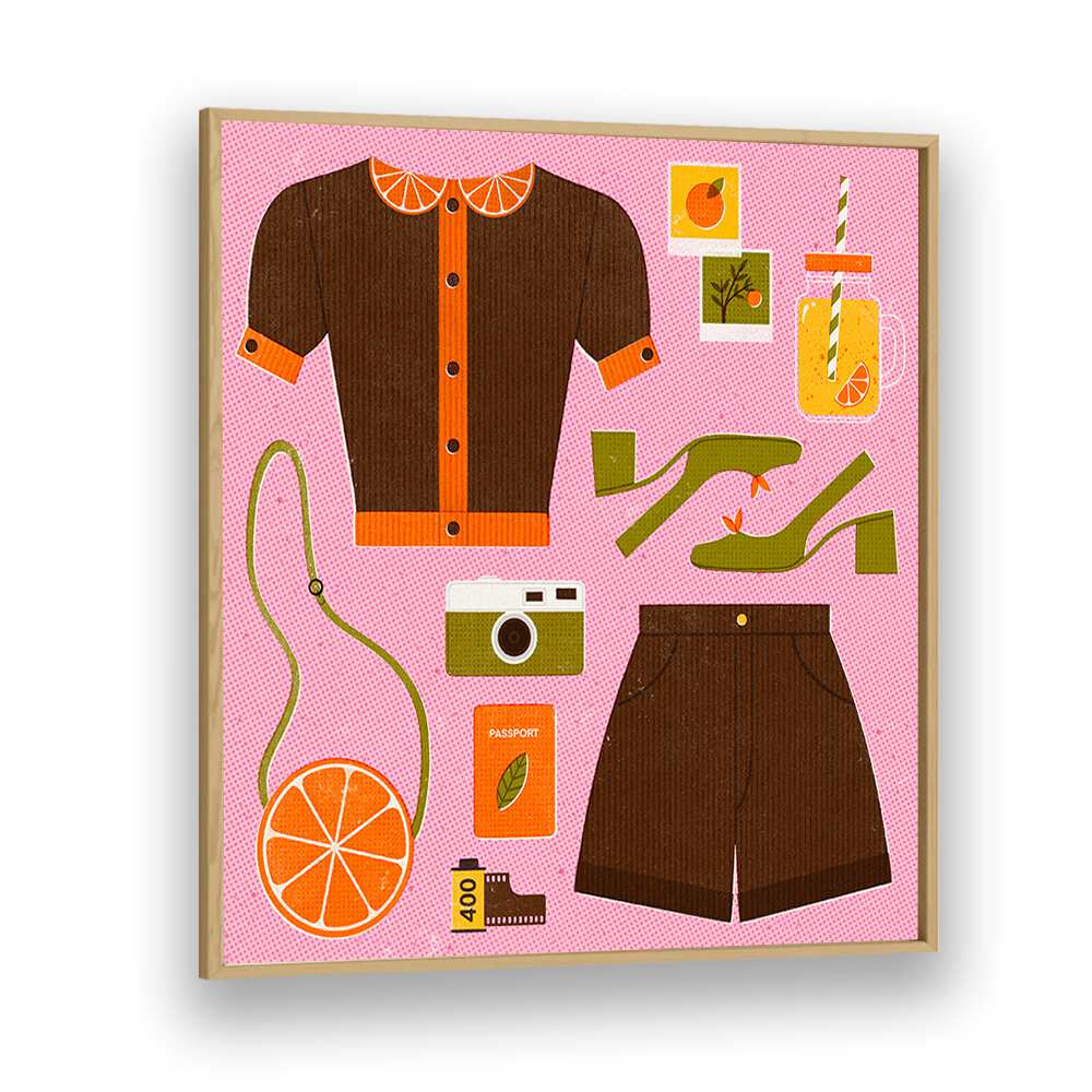 Bright and playful ORANGE, FASHION POSTERS by Julia Leister, perfect for adding modern elegance to any space.