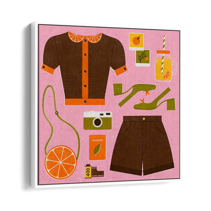 Bright and stylish ORANGE, FASHION POSTERS by Julia Leister, perfect for enhancing your modern living space.